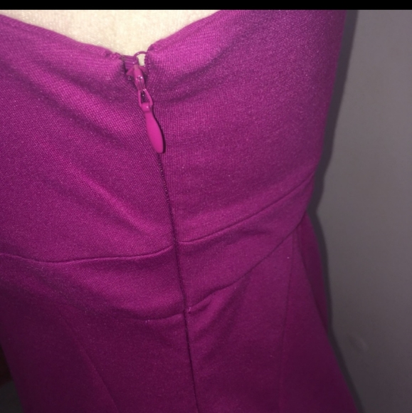Solid Fuscia/Magenta dress - Picture 2 of 4